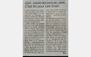 ECHO D'ANCENIS 08/02/2024
SAISON 2023/2024
COUPE PAYS DE LA LOIRE : FC POUZAUGES / OLD